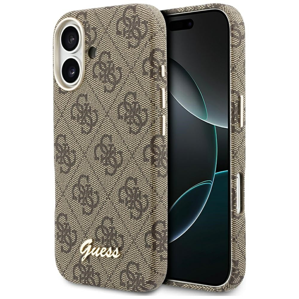 Guess - 4G Script MagSafe (GUHMP17S5P4FWMSW) - iPhone 17 - Brown