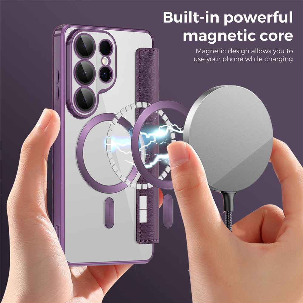 Techsuit - SmartMag Book Case - Samsung Galaxy S26 Ultra - Purple