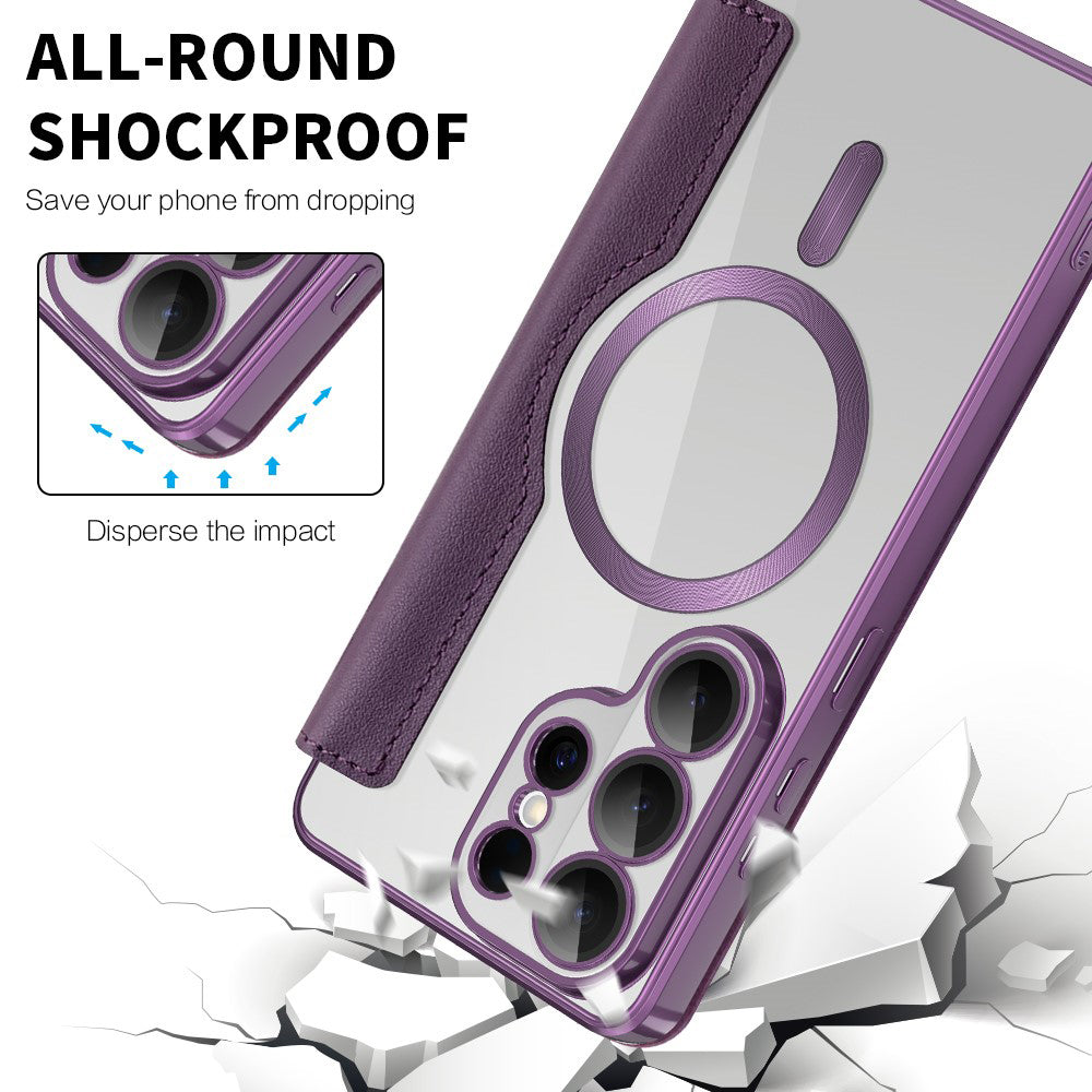 Techsuit - SmartMag Book Case - Samsung Galaxy S26 Ultra - Purple