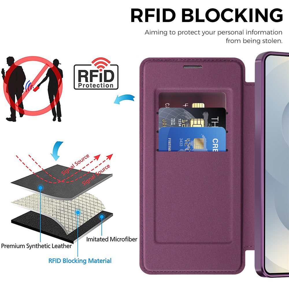 Techsuit - SmartMag Book Case - Samsung Galaxy S26 Ultra - Purple