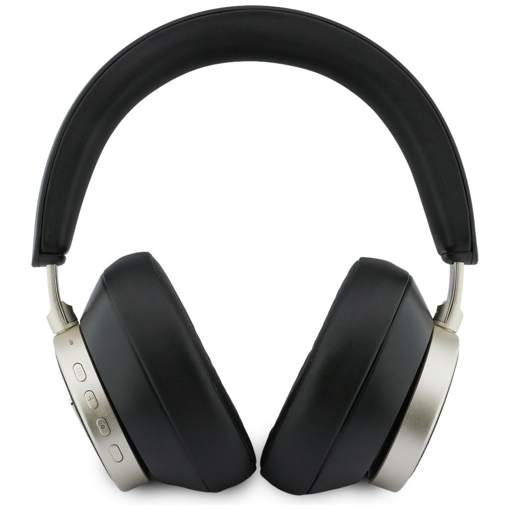Guess - Wireless Headphones 4G Triangle Logo (GUBHC15P4MRCTK) - Bluetooth, ENC Technology, Over-ear, Eco Leather - Black