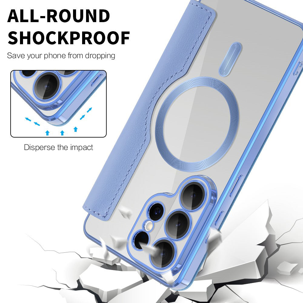 Techsuit - SmartMag Book Case - Samsung Galaxy S26 Ultra - Light Blue