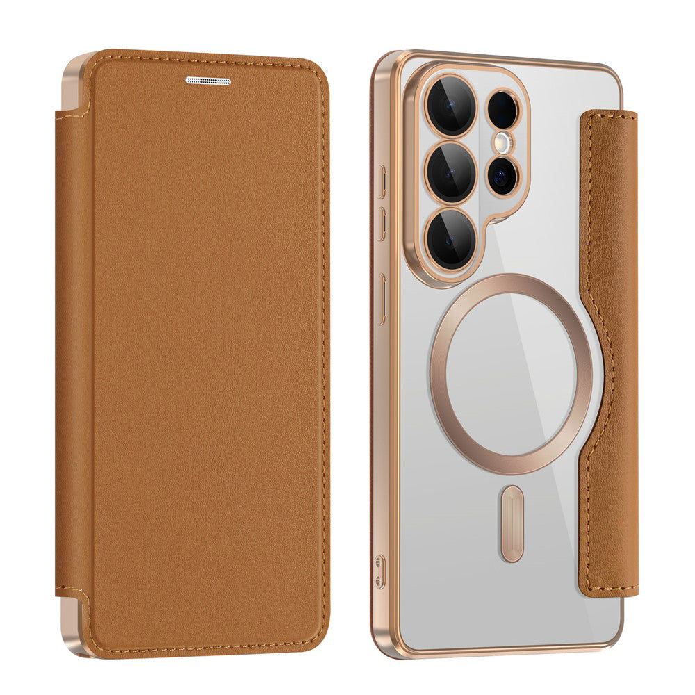 Techsuit - SmartMag Book Case - Samsung Galaxy S26 Ultra - Brown