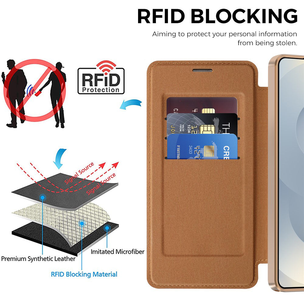 Techsuit - SmartMag Book Case - Samsung Galaxy S26 Ultra - Brown