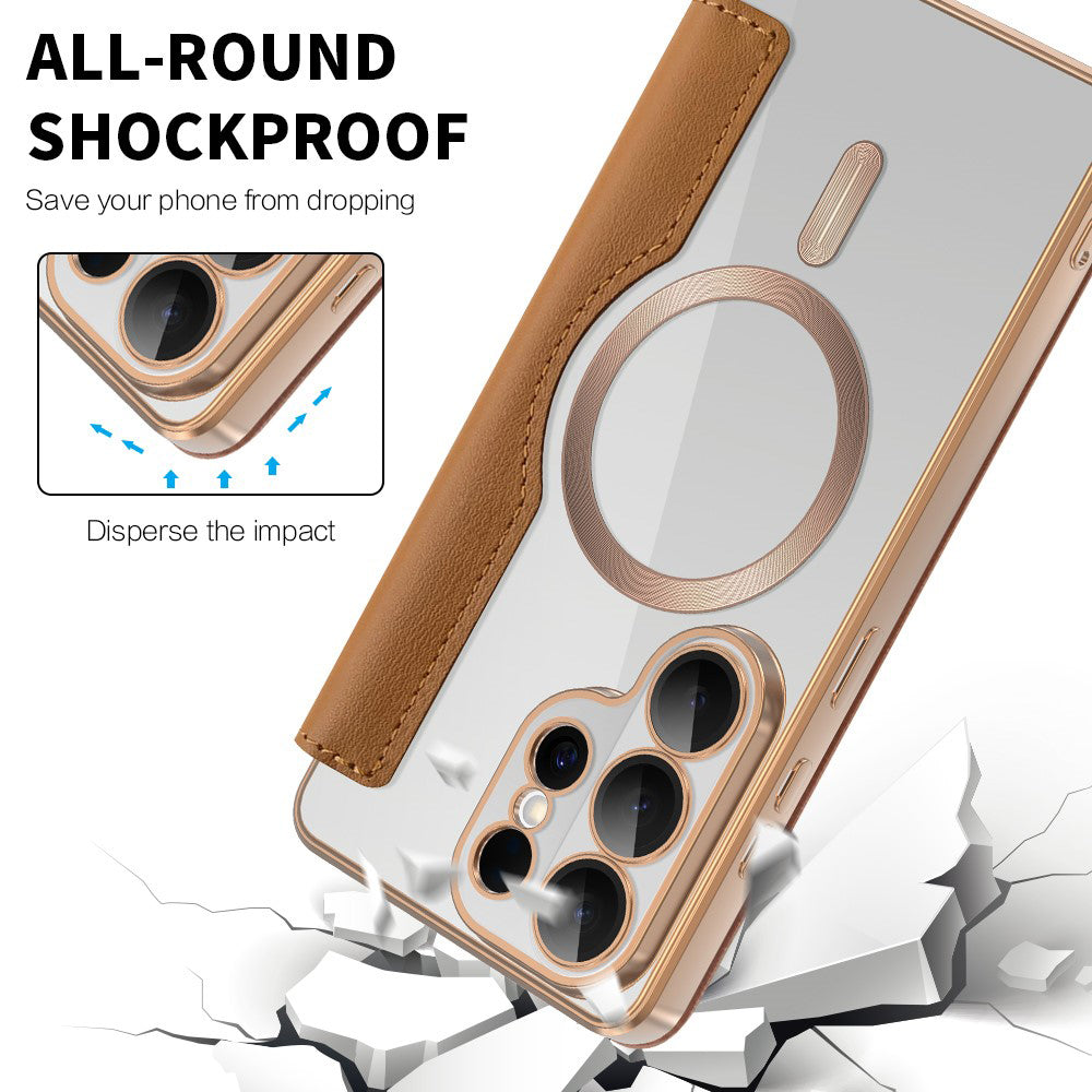 Techsuit - SmartMag Book Case - Samsung Galaxy S26 Ultra - Brown