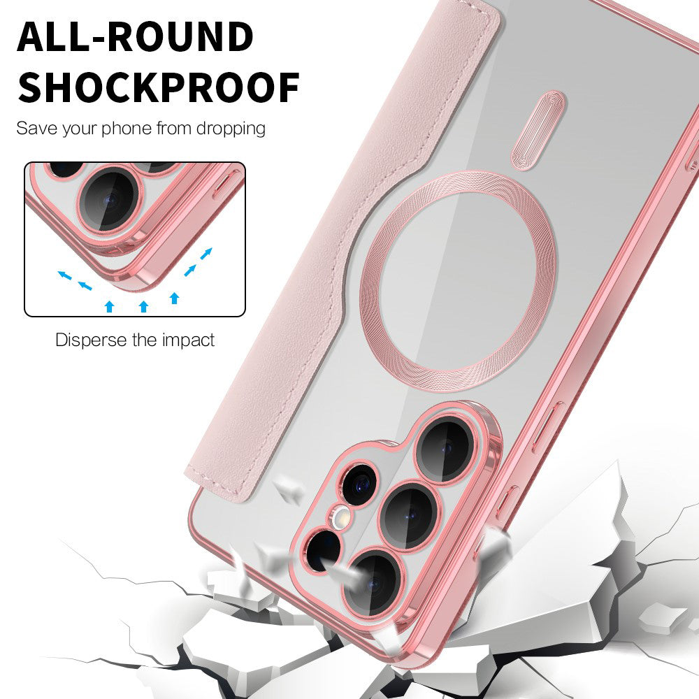 Techsuit - SmartMag Book Case - Samsung Galaxy S26 Ultra - Pink