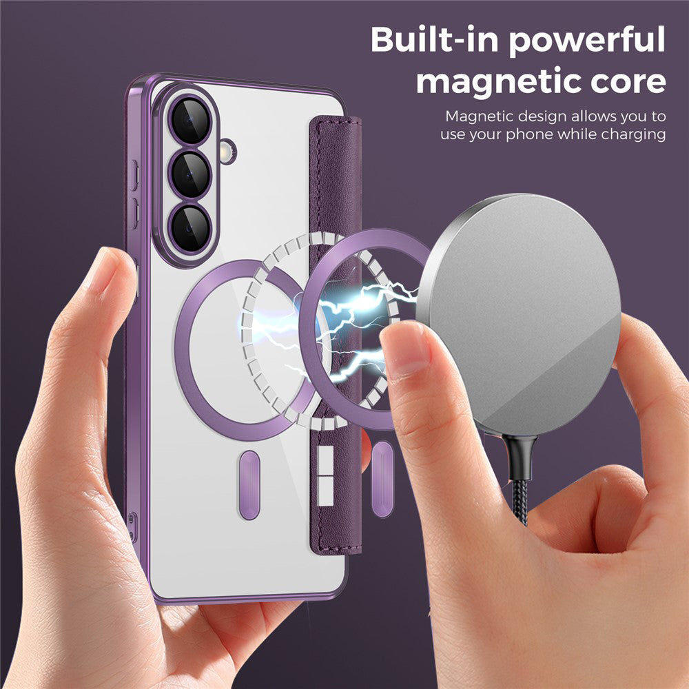 Techsuit - SmartMag Book Case - Samsung Galaxy S26 - Purple