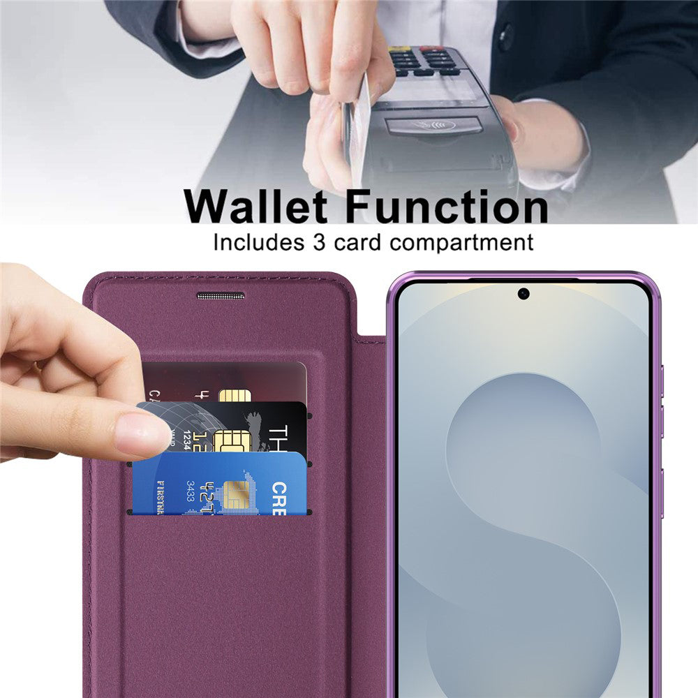 Techsuit - SmartMag Book Case - Samsung Galaxy S26 - Purple