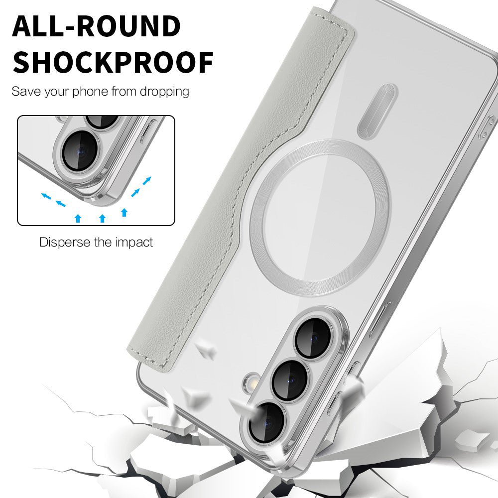 Techsuit - SmartMag Book Case - Samsung Galaxy S26 - Gray
