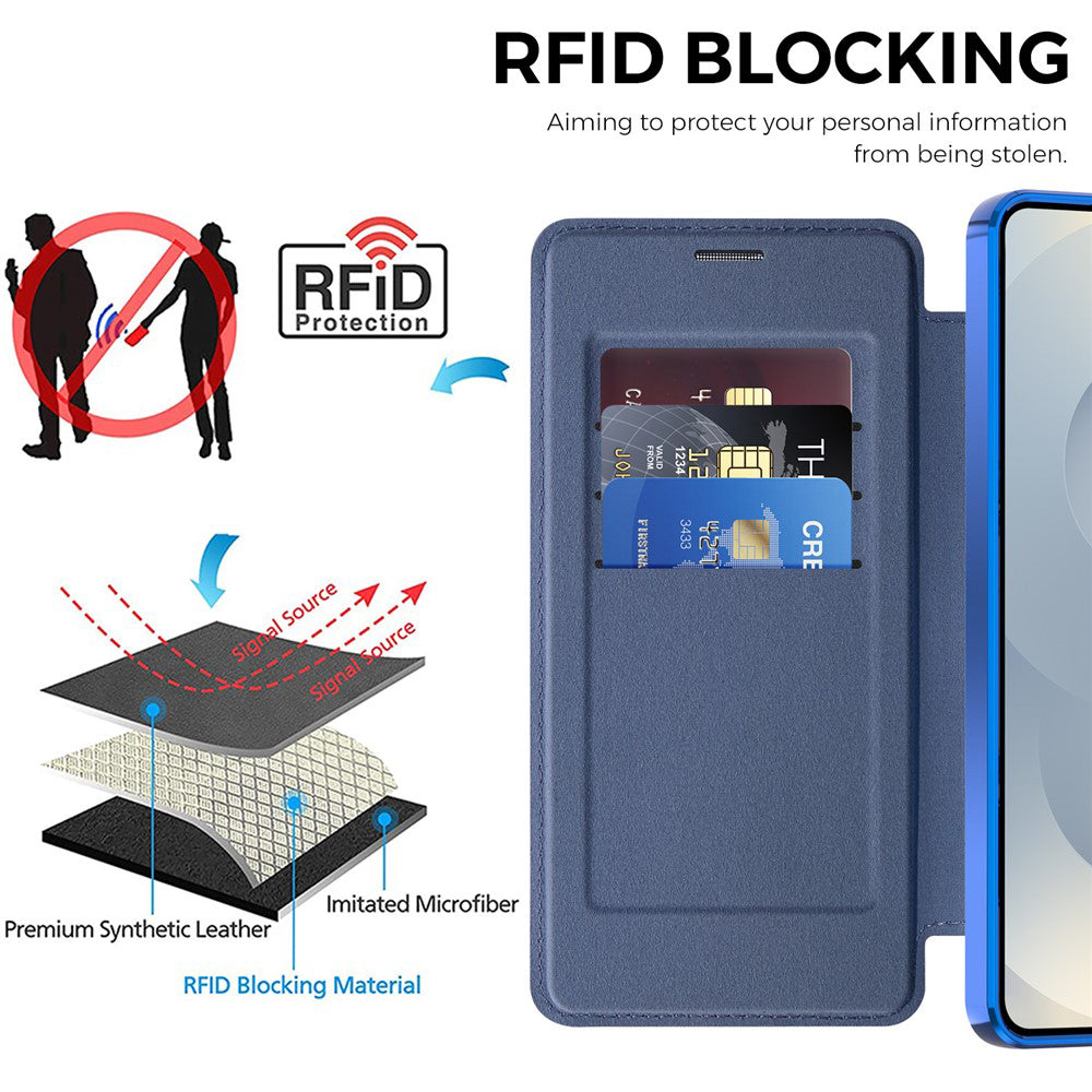 Techsuit - SmartMag Book Case - Samsung Galaxy S26 - Blue