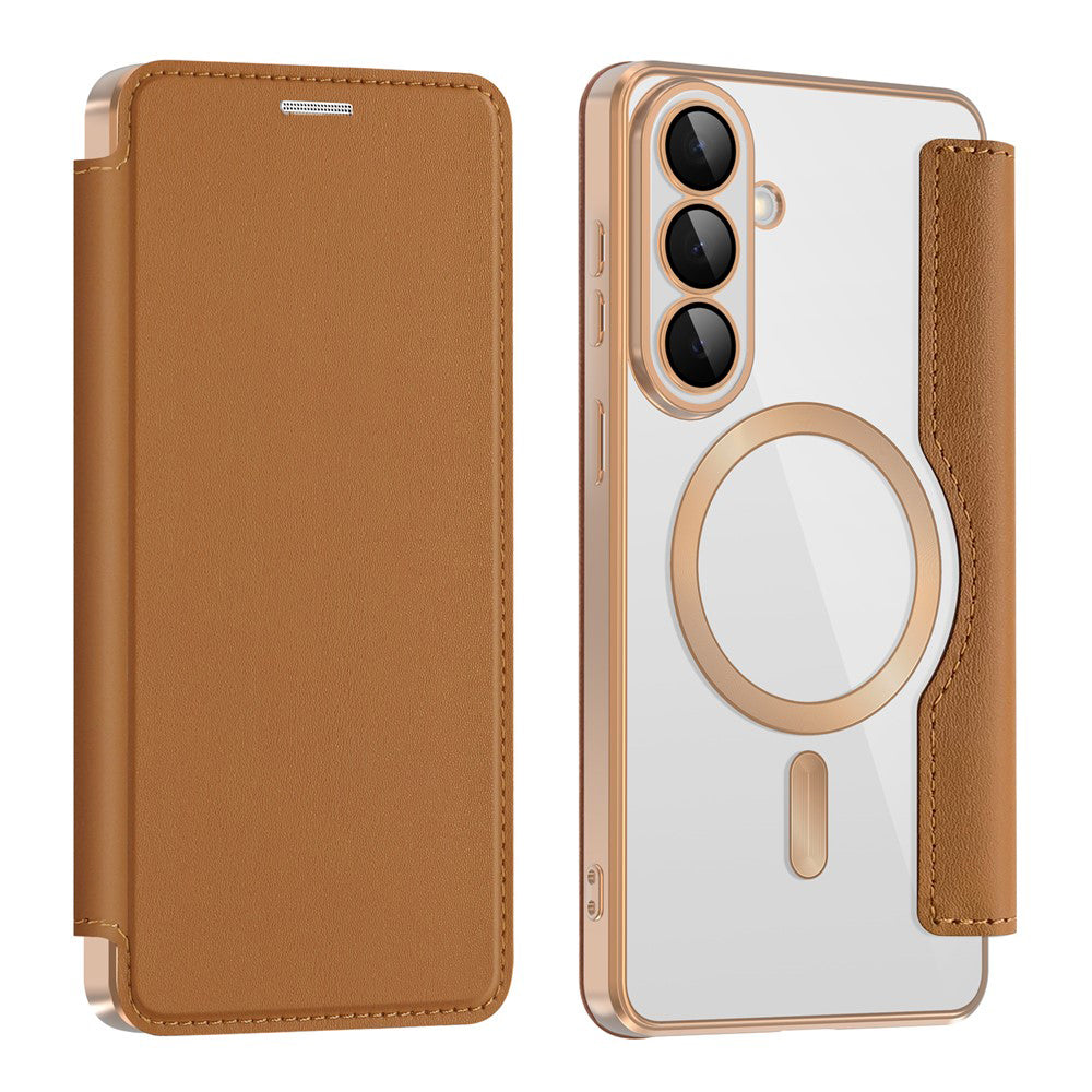 Techsuit - SmartMag Book Case - Samsung Galaxy S26 - Brown