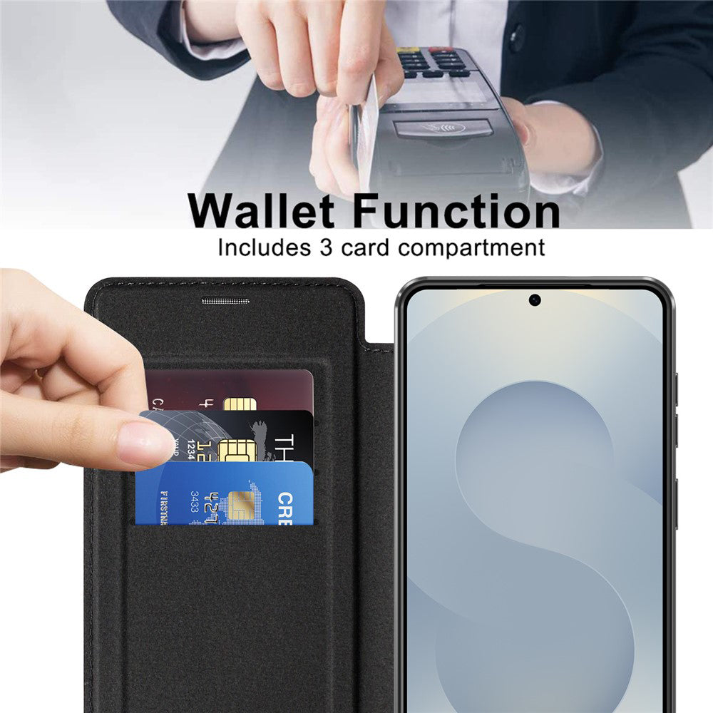 Techsuit - SmartMag Book Case - Samsung Galaxy S26 - Black