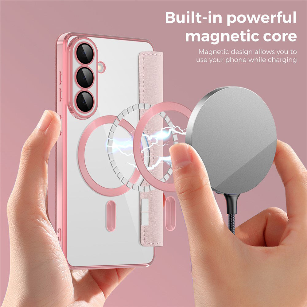 Techsuit - SmartMag Book Case - Samsung Galaxy S26 - Pink