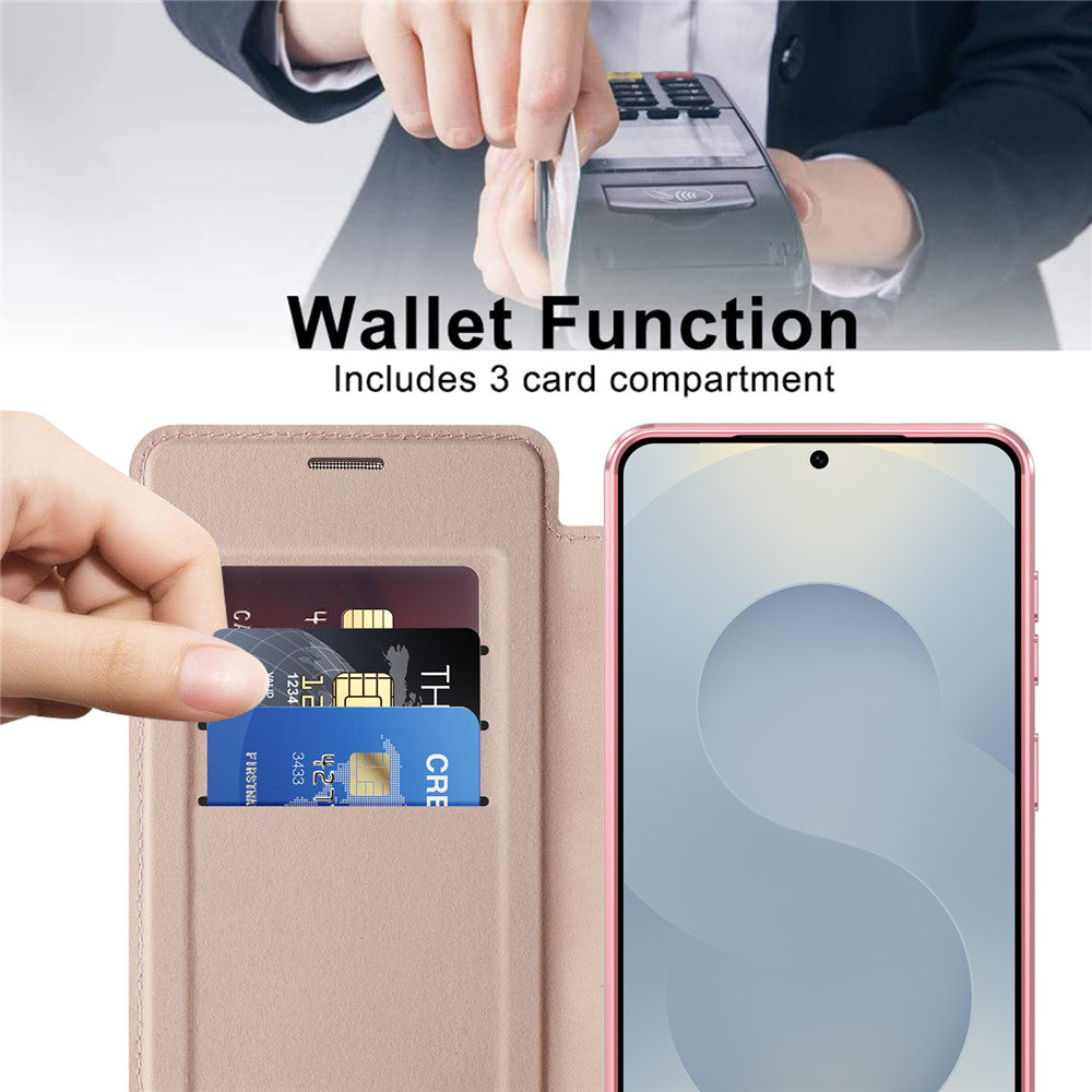 Techsuit - SmartMag Book Case - Samsung Galaxy S26 - Pink