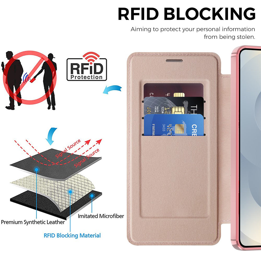 Techsuit - SmartMag Book Case - Samsung Galaxy S26 - Pink