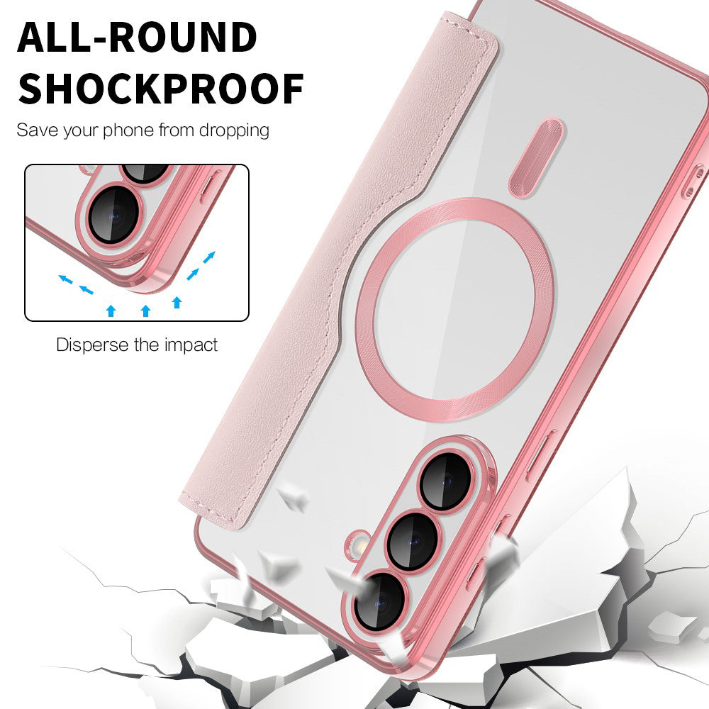 Techsuit - SmartMag Book Case - Samsung Galaxy S26 - Pink