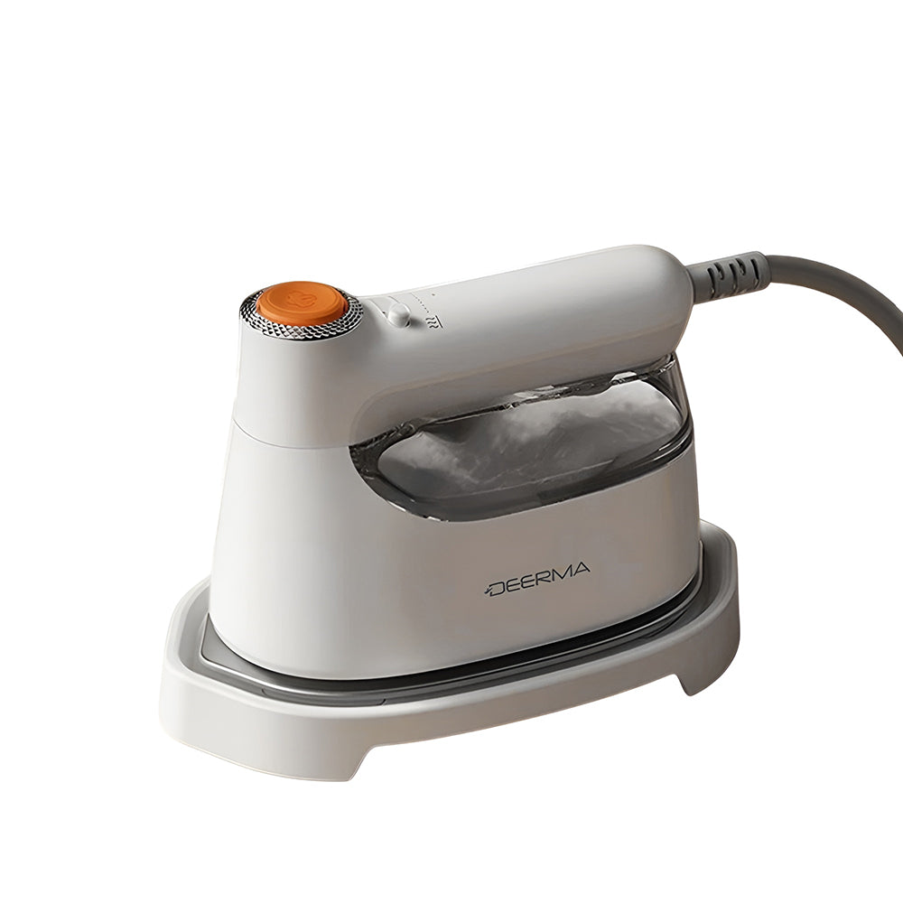 Deerma - Handheld Garment Steamer (GT01) - Portable, 180°C Steam, Ergonomic Handle, 1200W, 25000Pa, Ceramic Panel - Whit