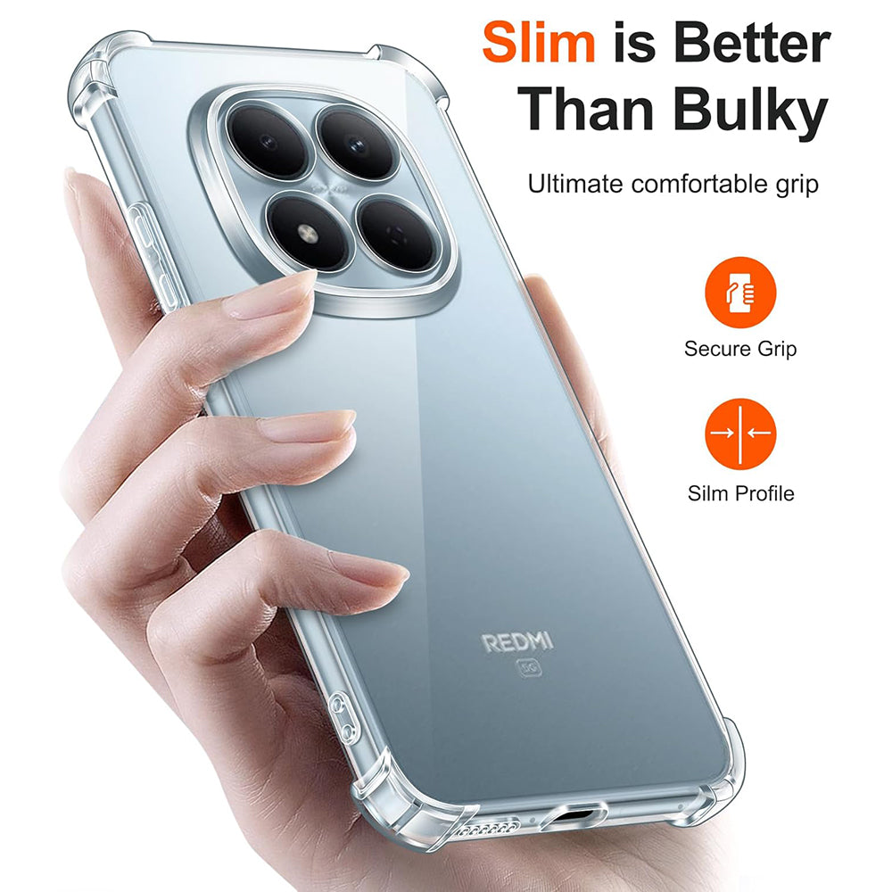 Techsuit - Shockproof Clear Silicone - Xiaomi Redmi Note 15 Pro 4G - Clear