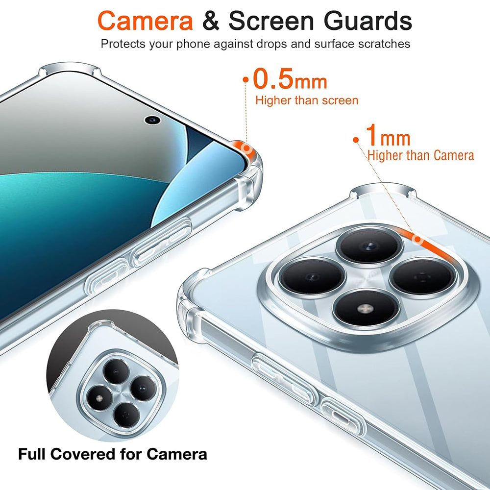 Techsuit - Shockproof Clear Silicone - Xiaomi Redmi Note 15 Pro 4G - Clear