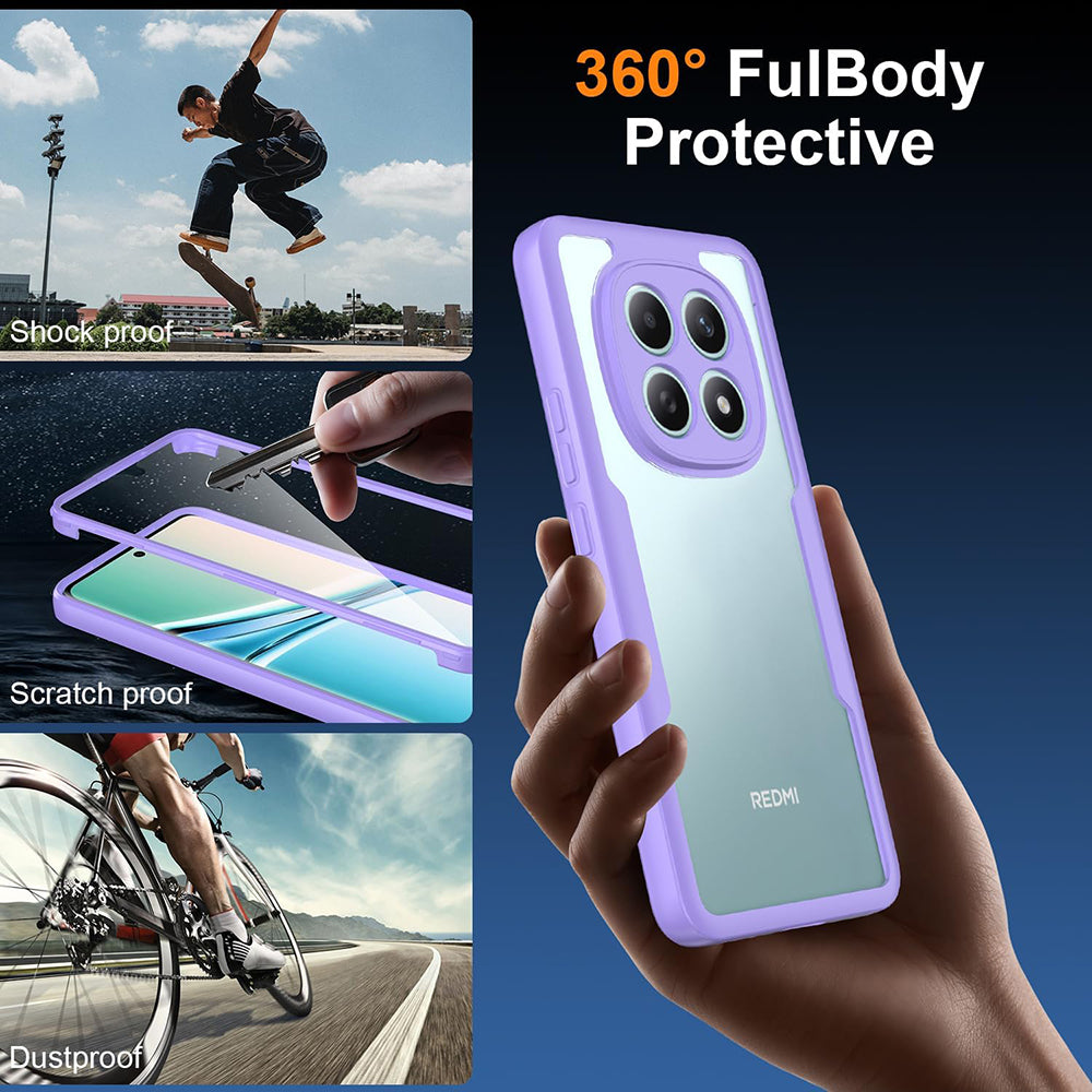 Techsuit - ColorVerse 360 Series + Screen Protector - Xiaomi Redmi Note 15 4G - Purple