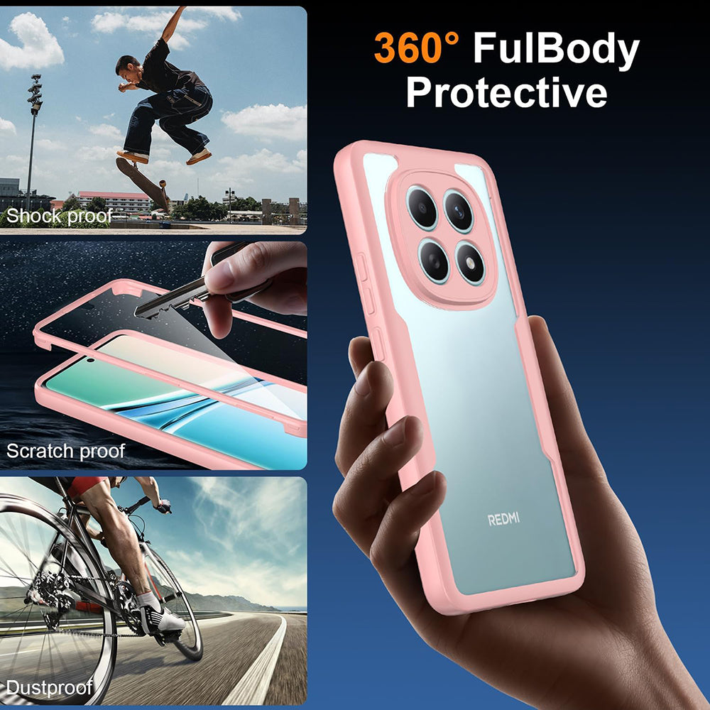 Techsuit - ColorVerse 360 Series + Screen Protector - Xiaomi Redmi Note 15 5G / Poco M8 5G - Pink