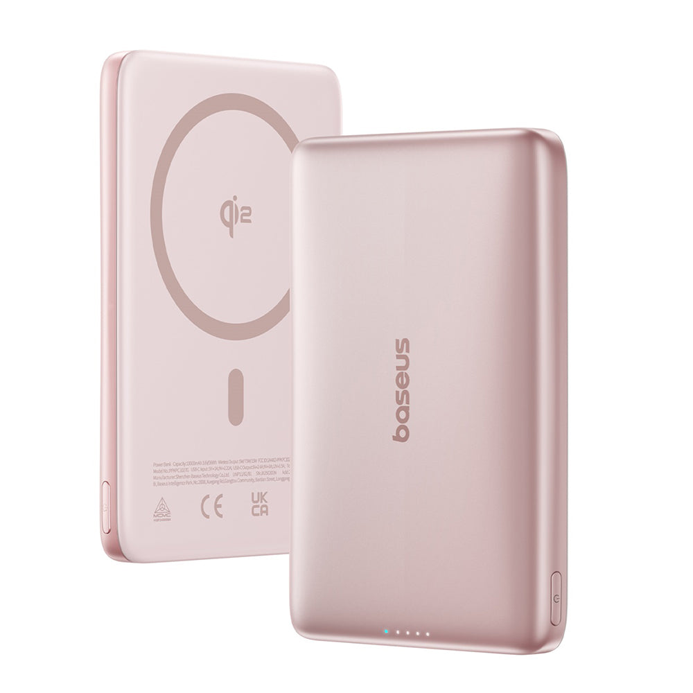 Baterie externa Baseus PicoGo AM41 (E0027202), 10000mAh, USB-C, 27W, Roz