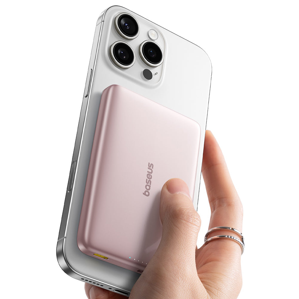 Baterie externa Baseus PicoGo AM41 (E0027202), 10000mAh, USB-C, 27W, Roz