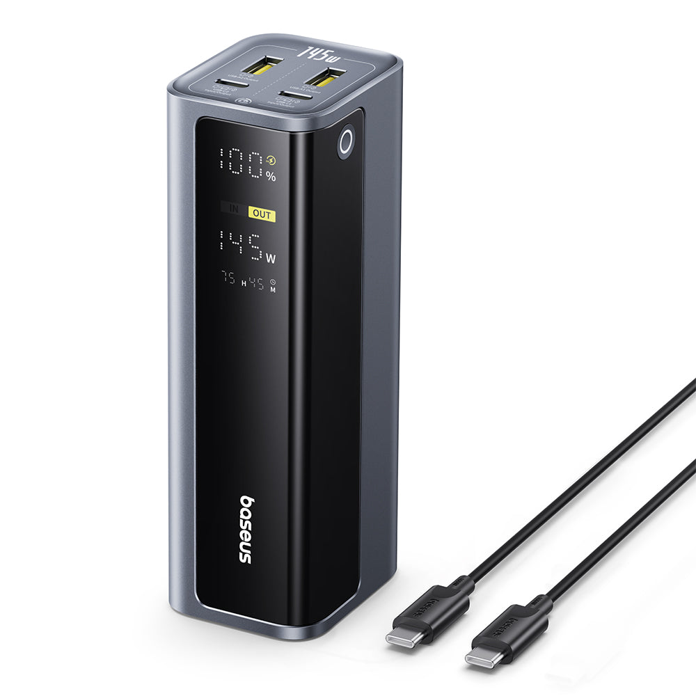 Baterie externa Baseus EnerGeek GP12 (P10082109813-00), 20800mAh, 2xUSB-C / 2xUSB, 145W, Gri