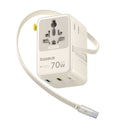 Adaptor Baseus EnerCore CG11 (E0307E01), 2AC+2U+2C 70W, Alb