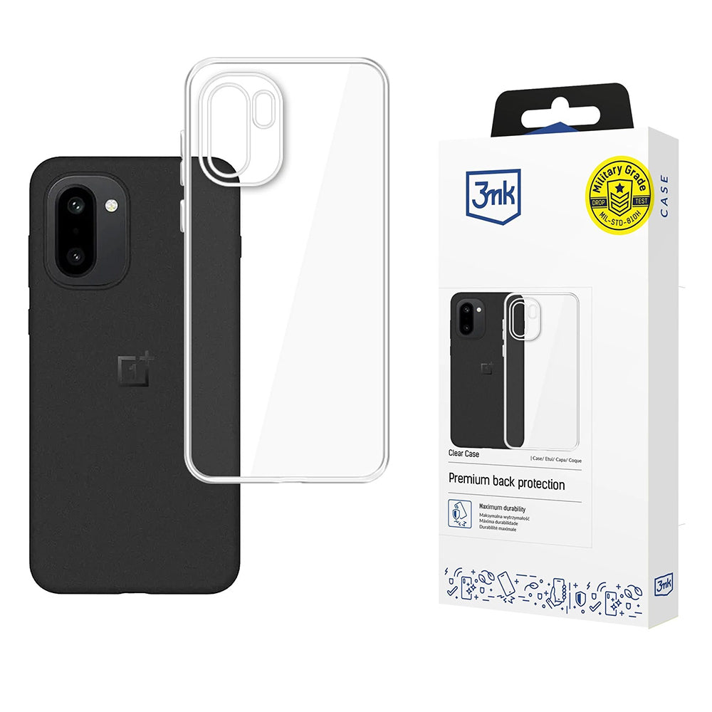 3mk - Clear Case - OnePlus 15R - Transparent