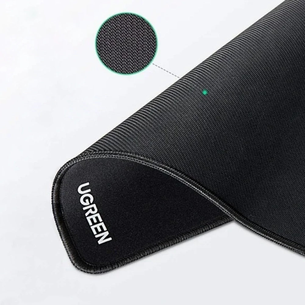 Ugreen - Mouse Pad (CY016) - for Gaming, Non-Slip Rubber Base, 260 x 200mm - Black