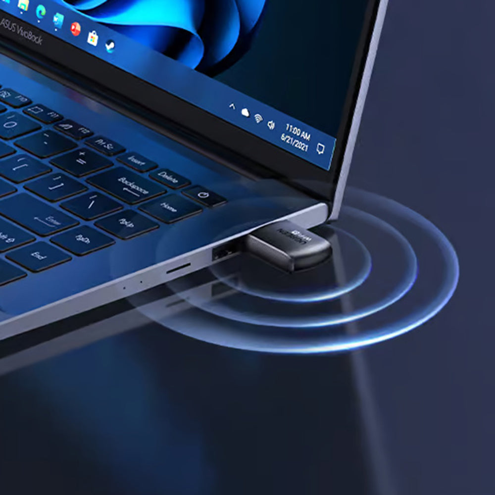 Ugreen - Wi-Fi Adapter CM762 (35264) - USB, 2.4Ghz/5Ghz, Built-in Single Antenna, Monitoring Mode, Built-in Driver - Bla