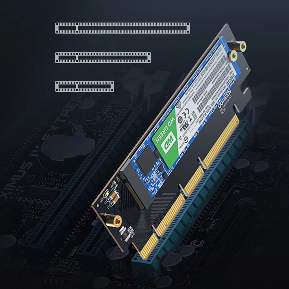 Ugreen - Expansion Card CM465 (30715) - PCIe 4.0 to M.2 NVMe, 64Gbps - Black