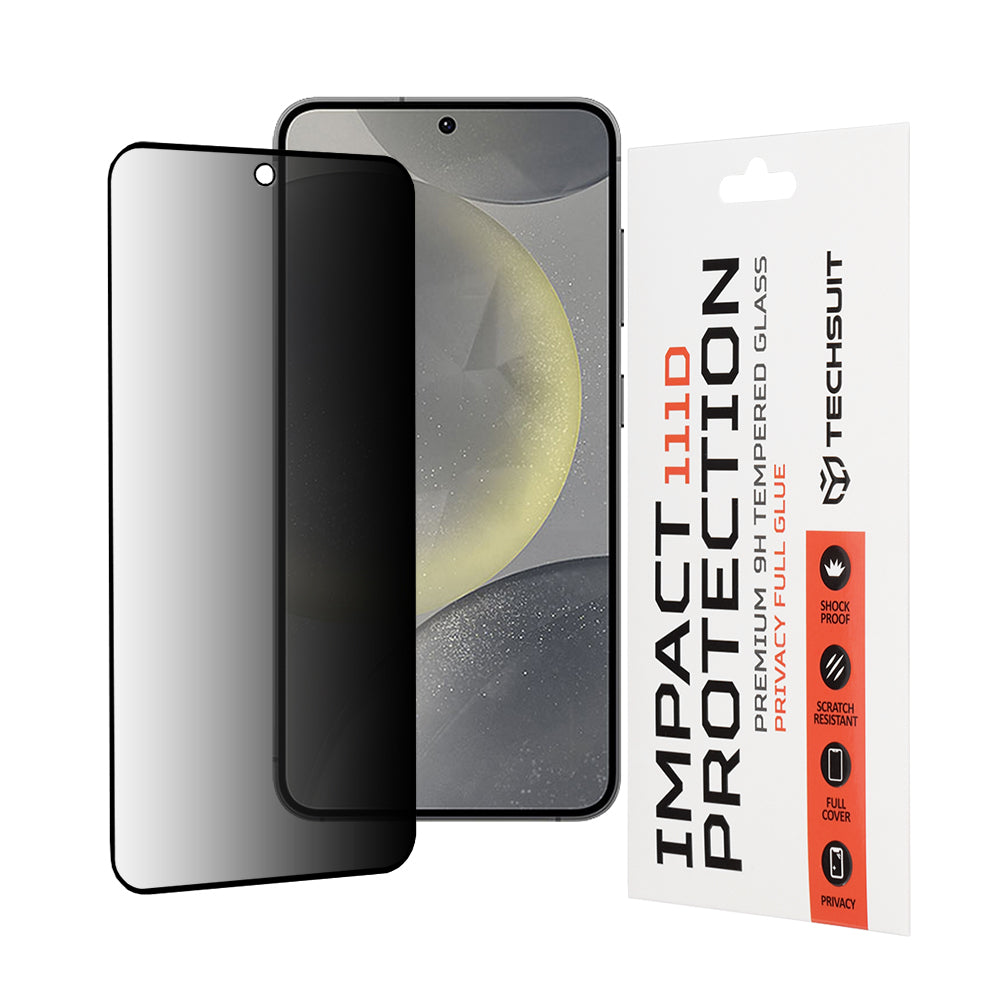 Techsuit - 111D Privacy Full Glue - Samsung Galaxy S24 / S25 - Black