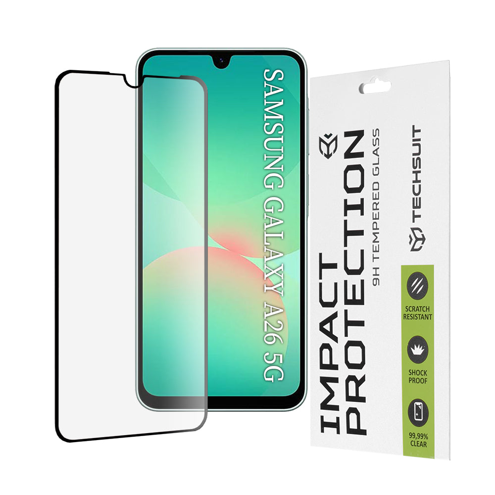 Techsuit - 111D Full Cover / Full Glue Glass - Samsung Galaxy A26 5G / A27 5G - Black