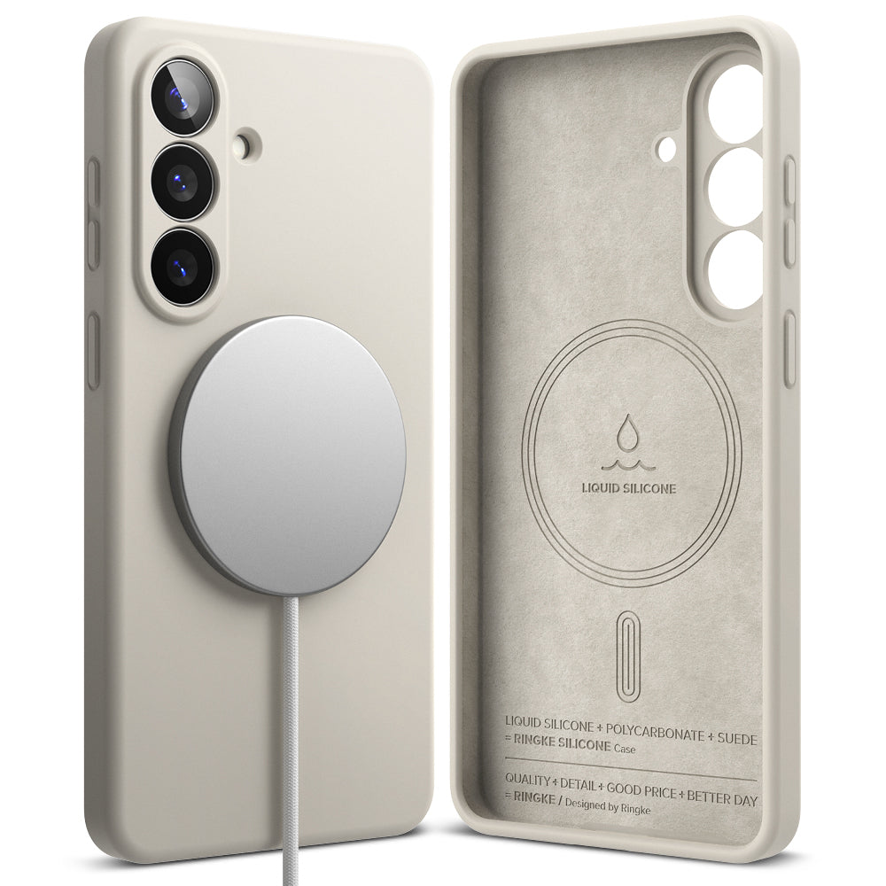 Ringke - Silicone MagSafe - Samsung Galaxy S26 Plus - Stone