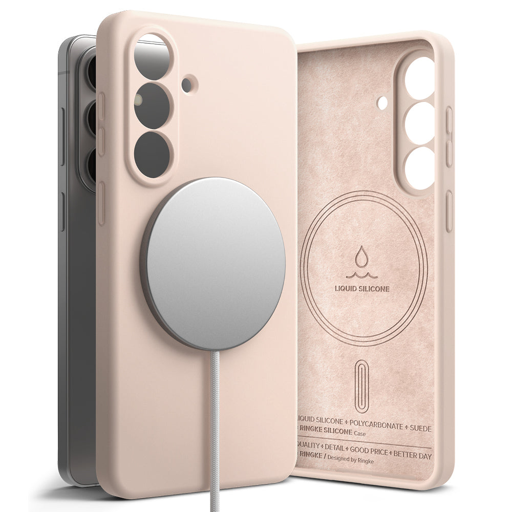 Ringke - Silicone MagSafe - Samsung Galaxy S26 - Pink Sand