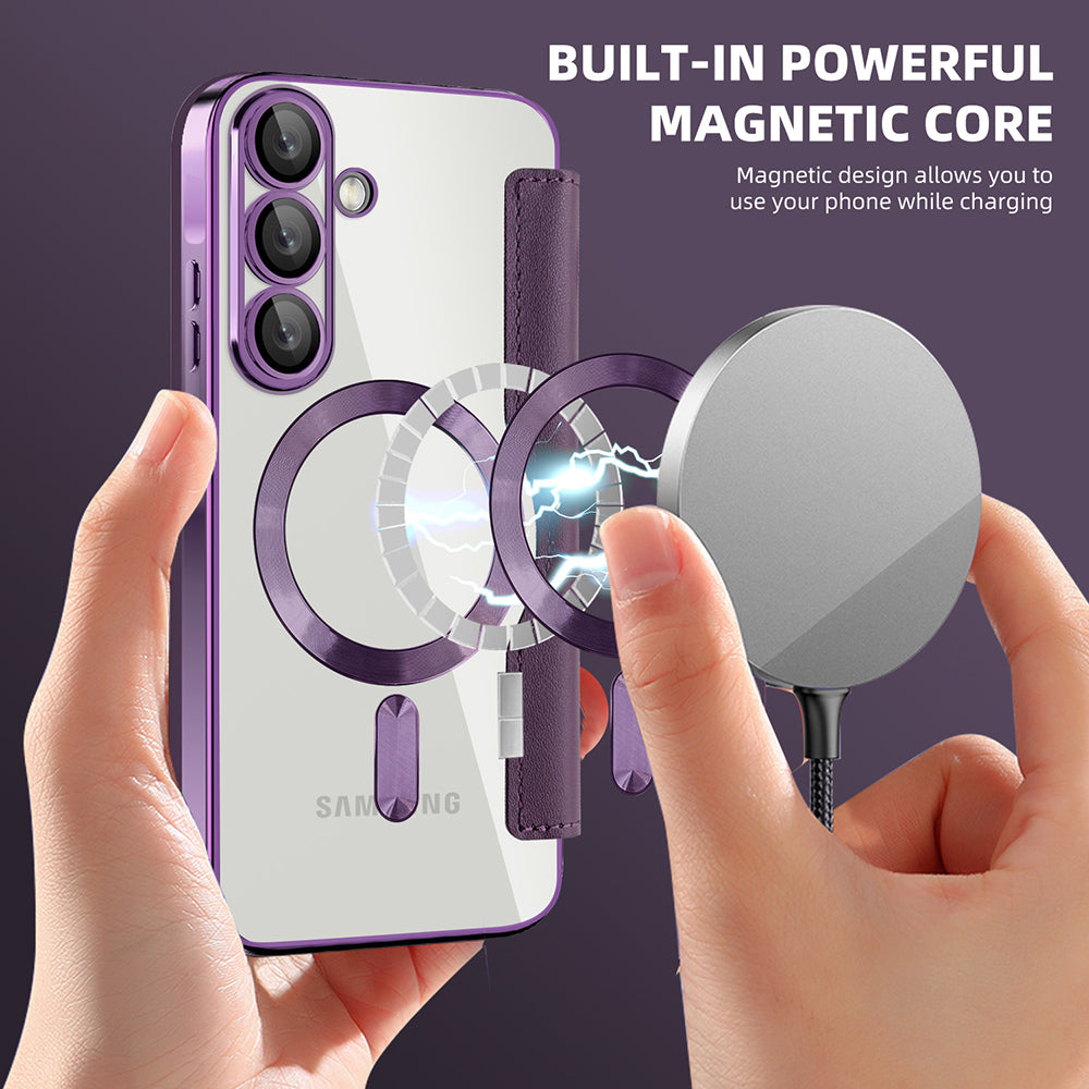 Techsuit - SmartMag Book Case - Samsung Galaxy A57 5G - Purple