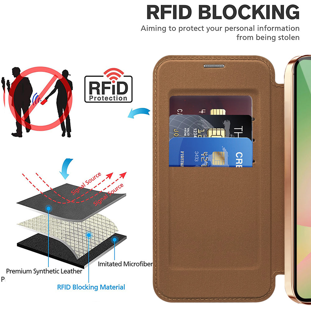 Techsuit - SmartMag Book Case - Samsung Galaxy A57 5G - Brown