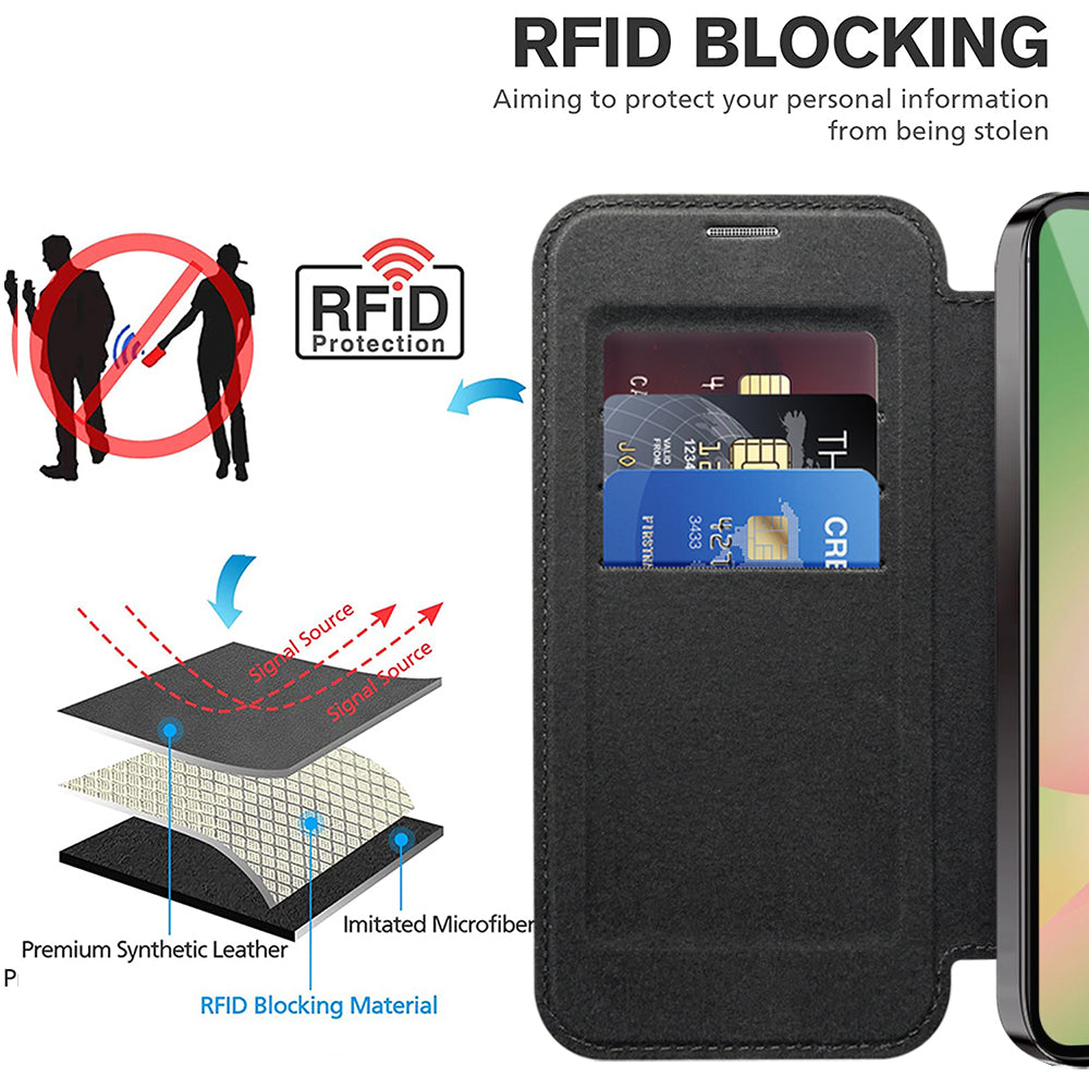 Techsuit - SmartMag Book Case - Samsung Galaxy A57 5G - Black