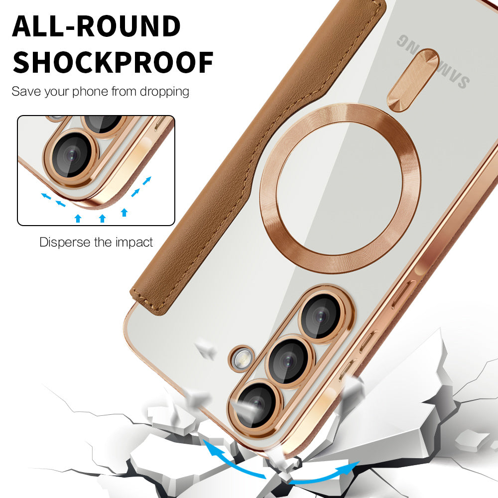 Techsuit - SmartMag Book Case - Samsung Galaxy A37 5G - Brown