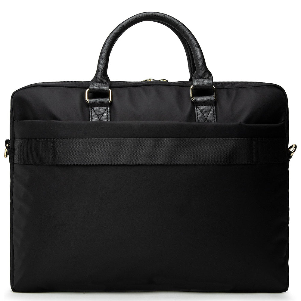 Geanta pentru Laptop 16", Unisex, Ajustabila - Guess Nylon Triangle Logo (GUCB15NTMLBK) - Black