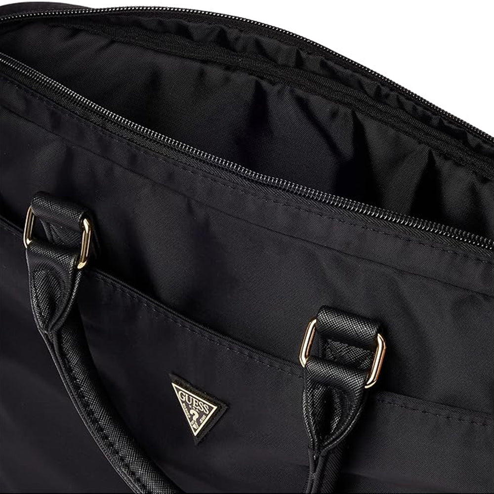 Geanta pentru Laptop 16", Unisex, Ajustabila - Guess Nylon Triangle Logo (GUCB15NTMLBK) - Black