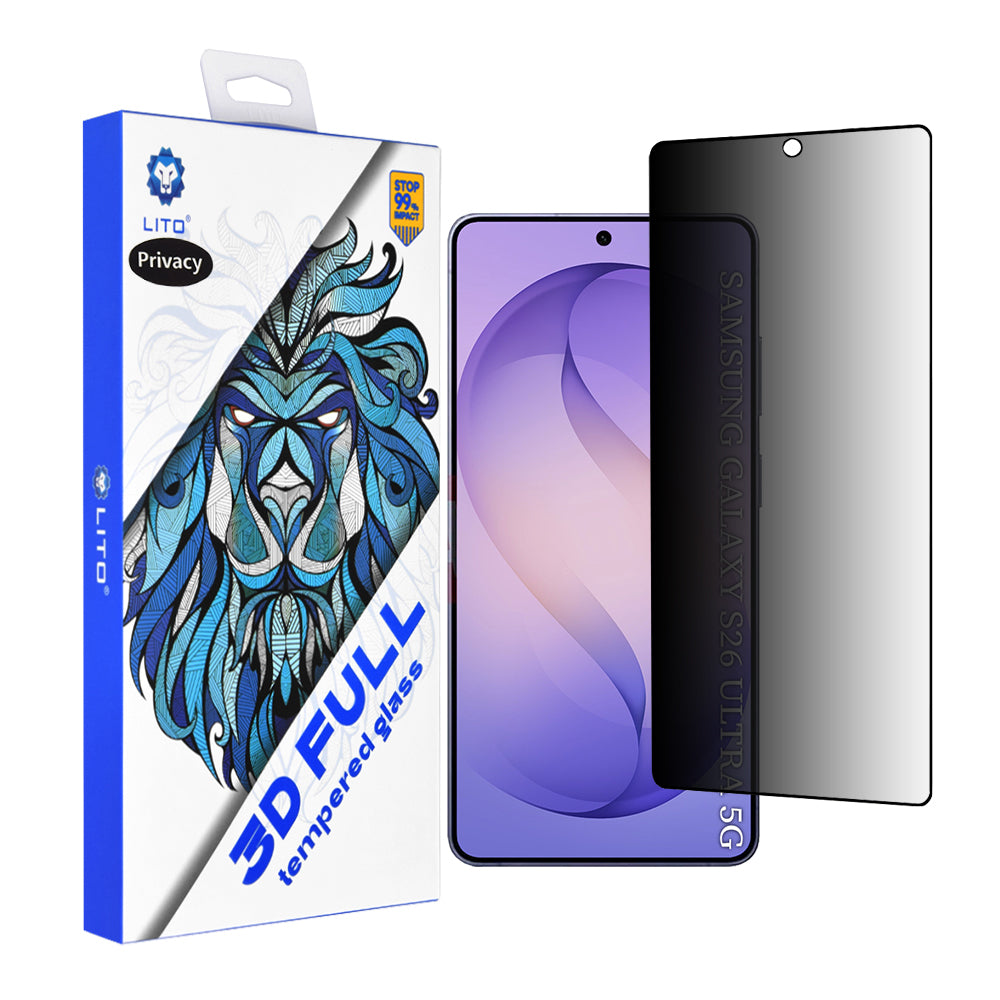 Lito - 3D Full Cover [Privacy Display Feature Not Supported] - Samsung Galaxy S26 Ultra - Privacy