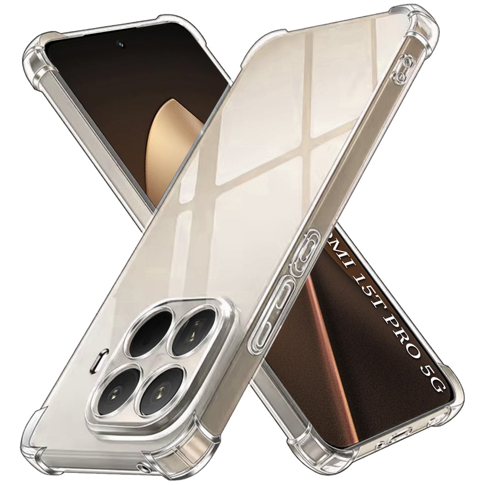 Techsuit - Shockproof Clear Silicone - Xiaomi 15T Pro - Clear