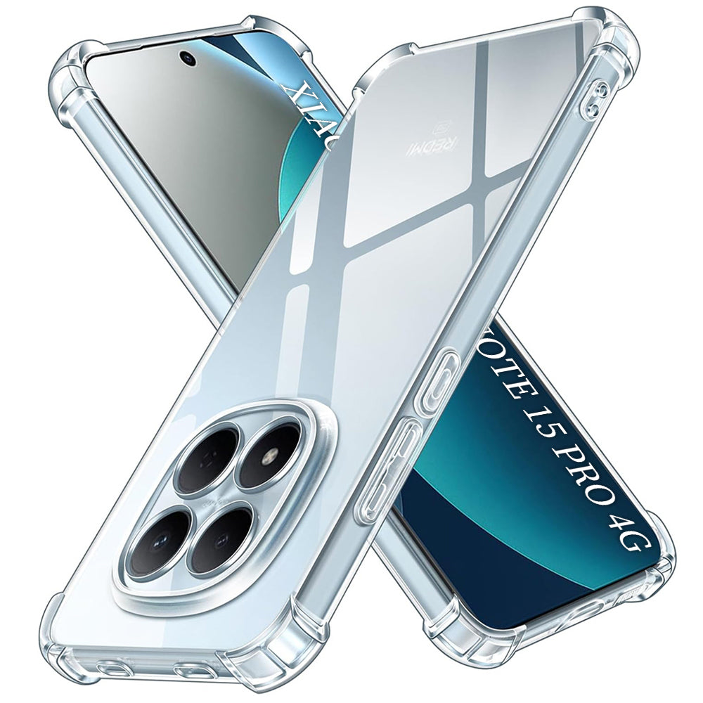 Techsuit - Shockproof Clear Silicone - Xiaomi Redmi Note 15 Pro 4G - Clear