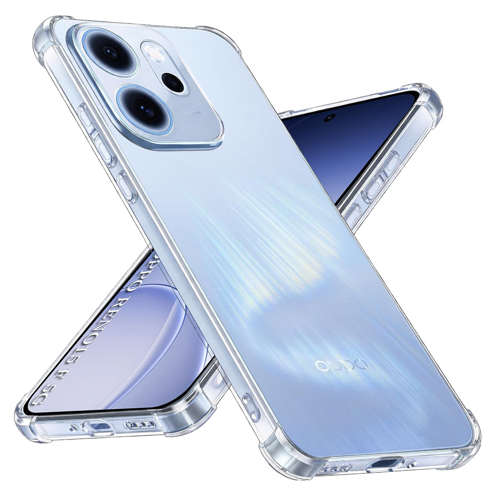 Techsuit - Shockproof Clear Silicone - Oppo Reno15 F / Reno15 FS 5G - Clear