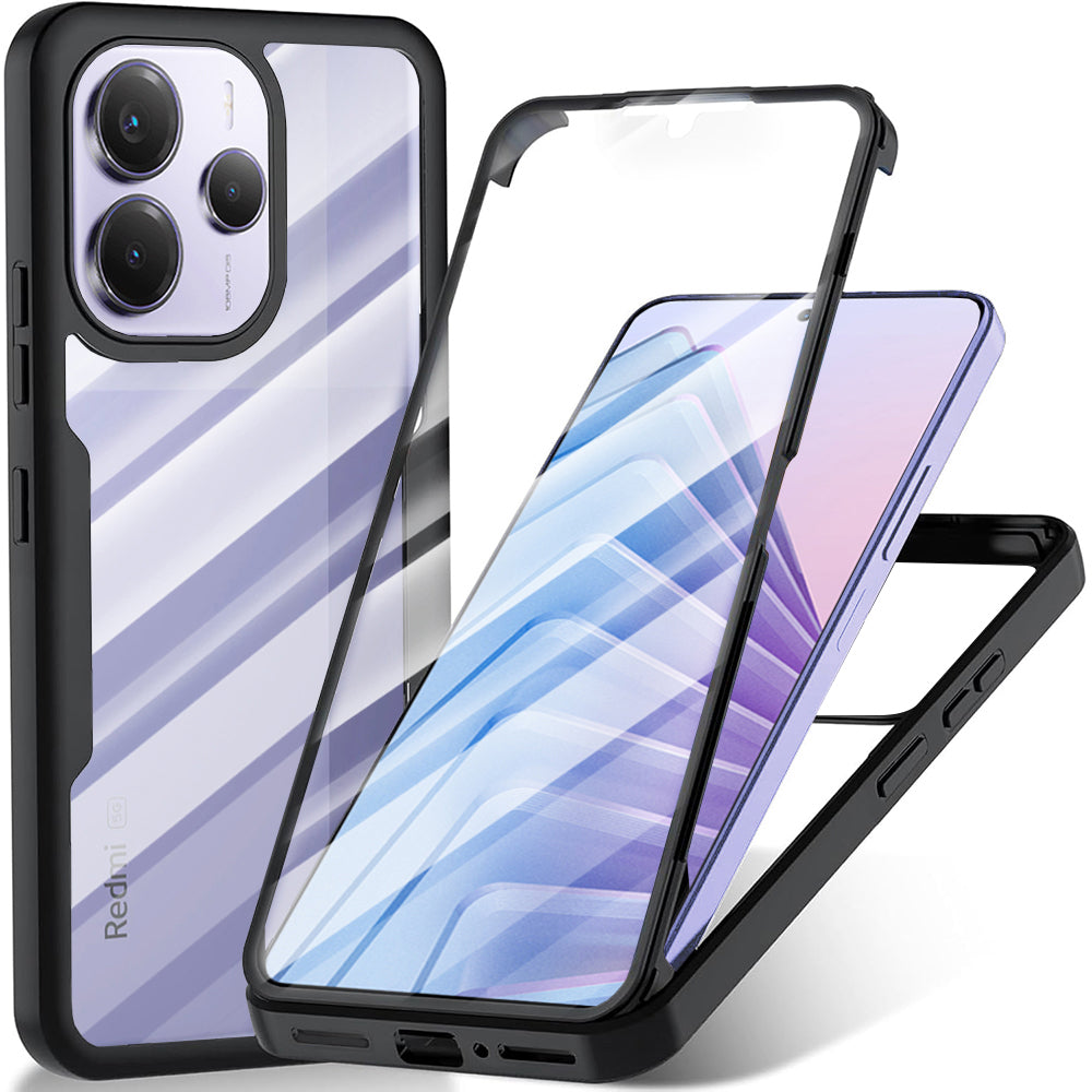 Techsuit - ColorVerse 360 Series + Screen Protector - Xiaomi Redmi Note 14 5G - Black
