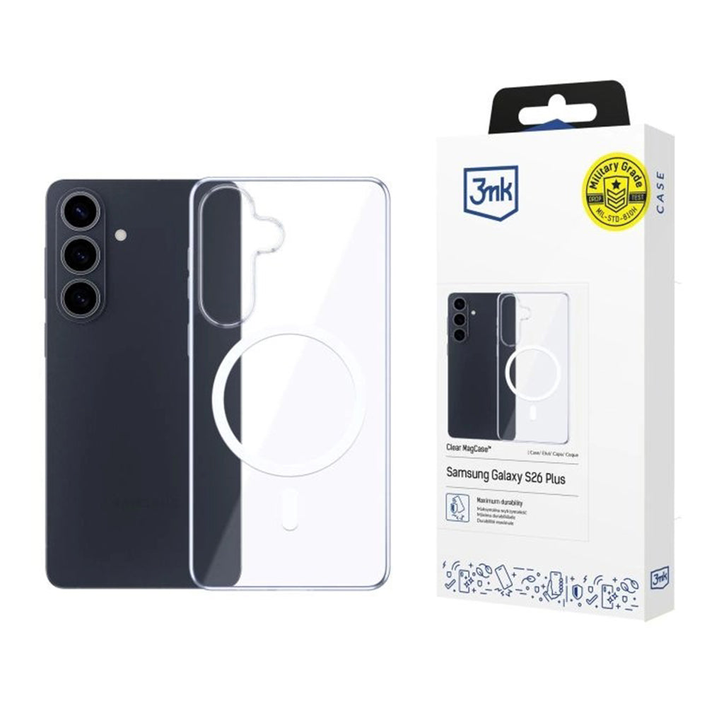 3mk - Clear MagCase - Samsung Galaxy S26 - Transparent