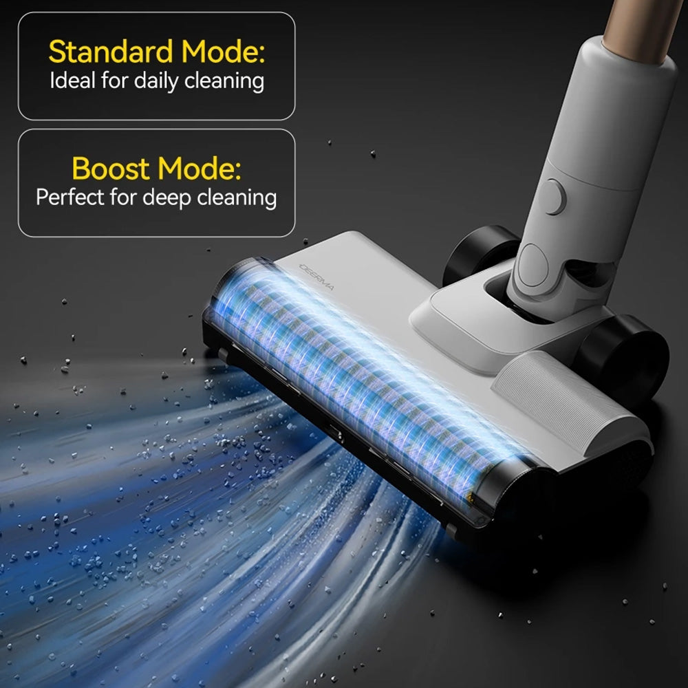 Deerma - Cordless Vacuum Cleaner VCBD11B (T20 FLIP) - Dry & Wet Cleaning, 21000Pa, 265W, 2200mAh, 45-Min, Green Light - 